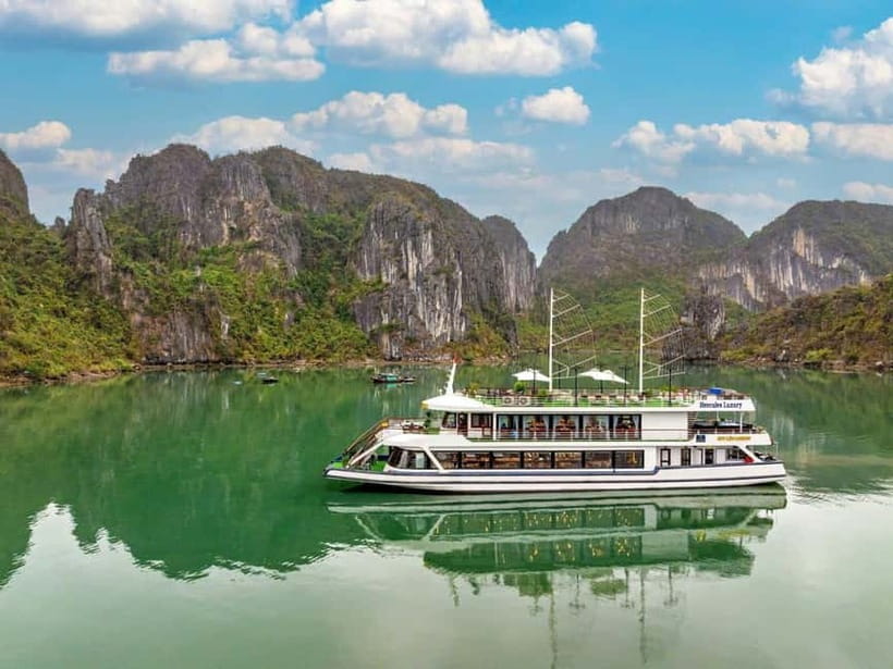 2-Day: Hanoi - Ninh Binh - Halong Bay Luxury Cruise - Titop Island: swim time, then the staircase test for the view
