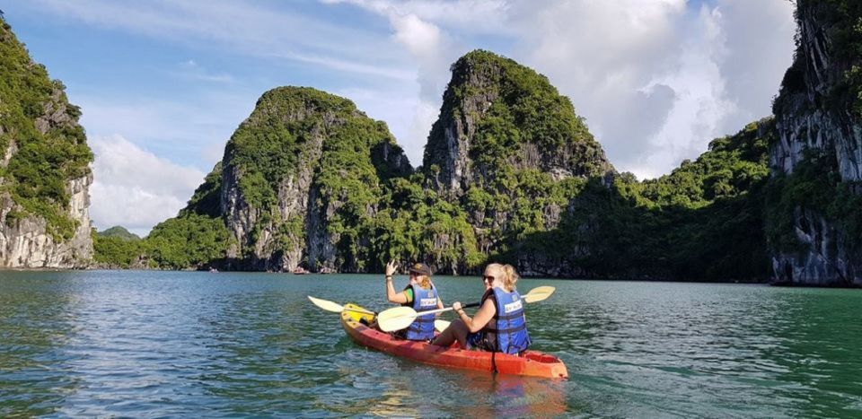 2-Day: Hanoi - Ninh Binh - Halong Bay Luxury Cruise - The sunset party: wine, fruit, and the moment the bay slows down
