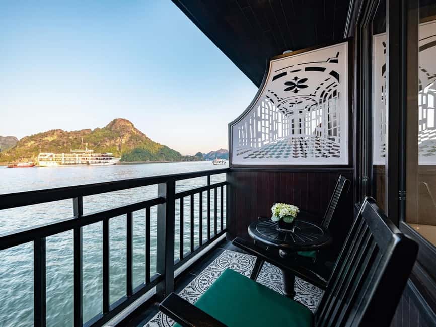 2 Days Halong 5 Stars Cruise with Free Pickup from Hanoi - Day 1 on the water: lunch cruise, cave boats, and two swim sessions