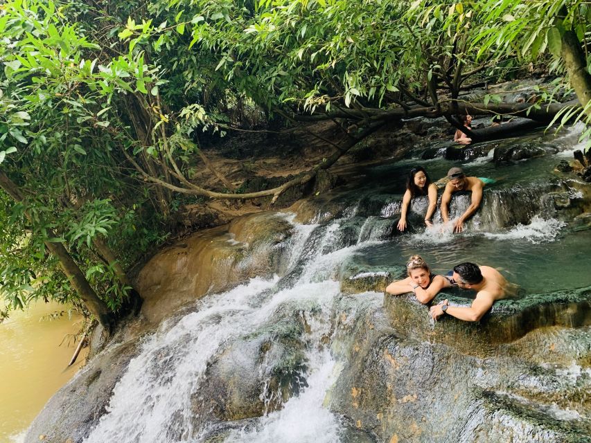 Ao Nang: Hot Spring, Emerald Pool & Tiger Cave Temple Tour - Hot Spring Waterfall bathing: warm water that feels like a reset button