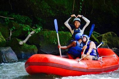 Bali ATV Quad Bike Through Tunnel, Waterfall, White Water Rafting - Pickup, registration, and getting geared up for Ayung River