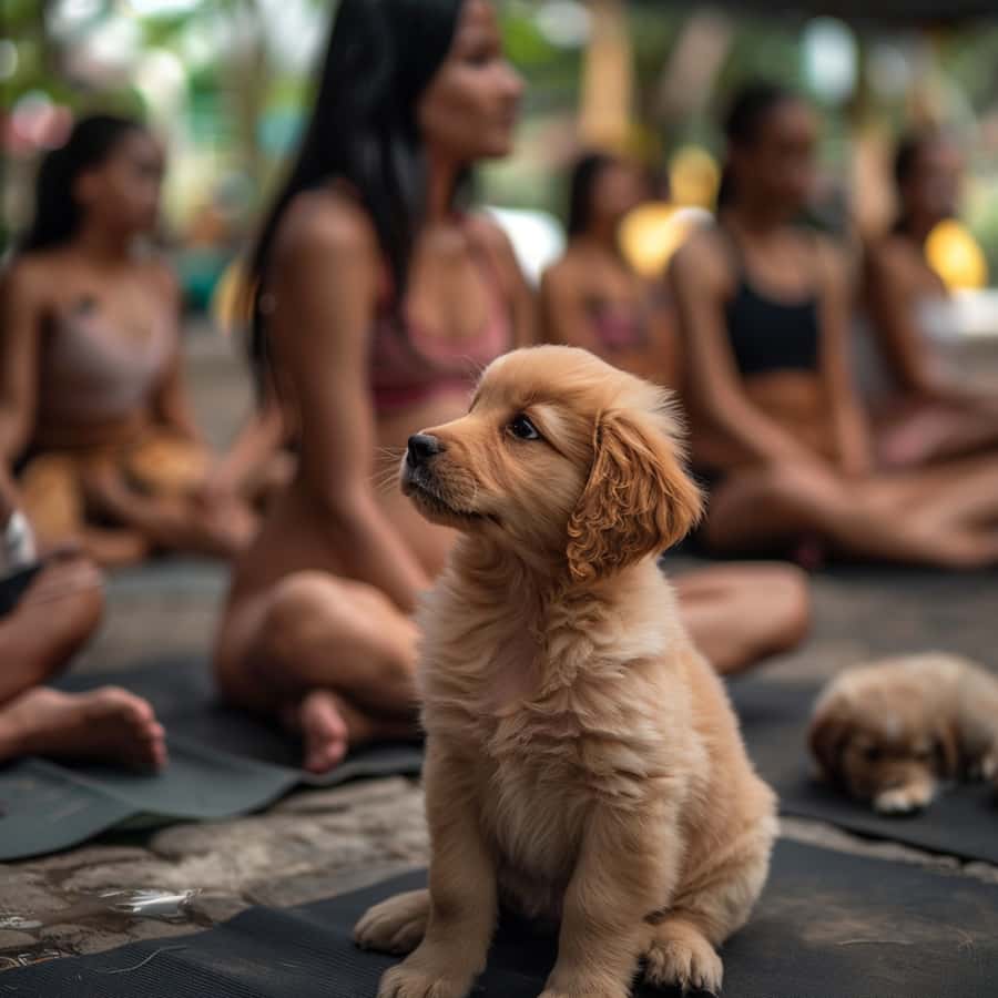 Bali: Canggu & Uluwatu Puppy Yoga Class & Refreshing Drinks - Inside the 1-hour session: yoga moves plus puppy chaos