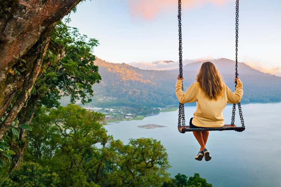 Bali: Lake Bratan, Handara Gate, Waterfall & Swing Tour - Banyumala Twin Waterfall: Slippery Steps, Optional Swim