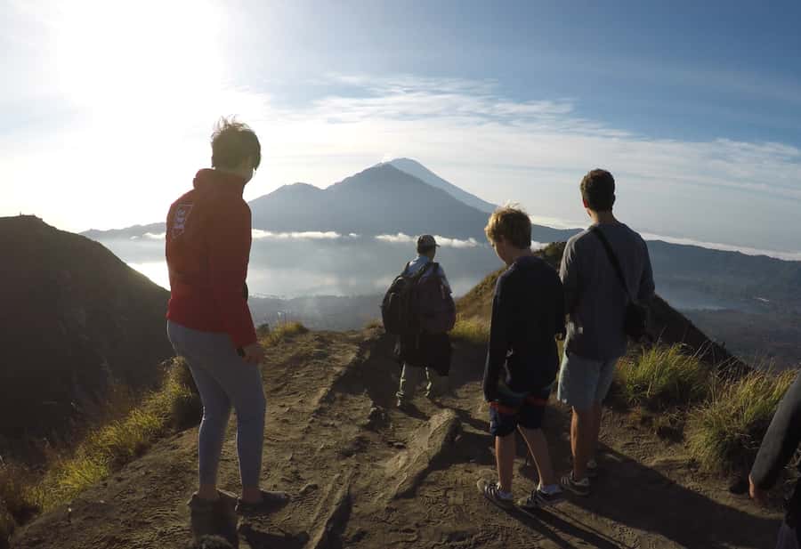 Bali: Mount Batur Sunrise Hike and Hidden Waterfall - The 1.5-hour trek in the dark: steep, slippery, and totally doable with the right mindset