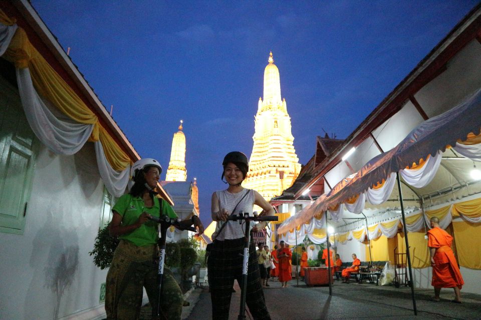 Bangkok: E-Scooter Night Tour with Local Street Food - Why an electric scooter night tour fits Bangkok