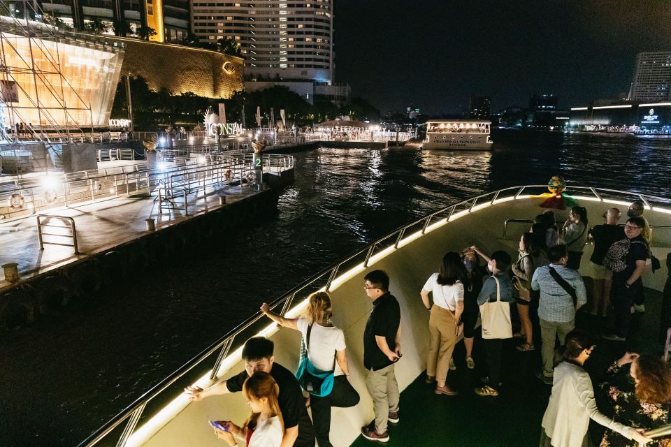 Bangkok: River Dinner Cruise on the Chao Phraya Princess - Cruising the Chao Phraya at Night: Views From the Upper Deck