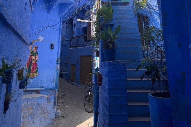 Blue City Heritage Private Walking Tour With Pickup and Drop-Off - Walking time, uphill moments, and comfort options