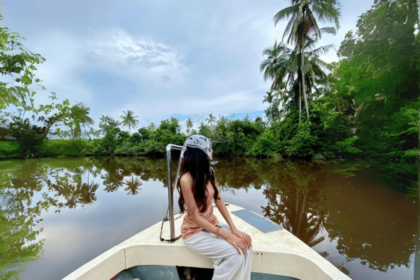 Bongawan River Cruise: Proboscis Monkey & Fireflies Mangrove - Sky Mirror sunset in Sabah: when the water turns into a mirror