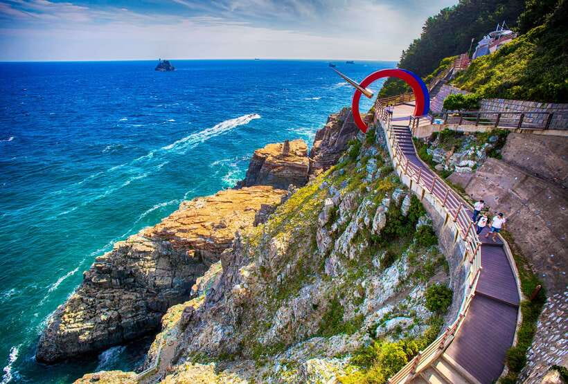 Busan: Coastal Treasures Beach Train, Culture Village & More - Blueline Park Beach Train from Songjeong to Mipo