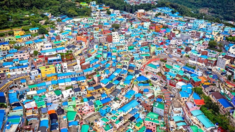 Busan: Must Visit Spots with opt Guaranteed Sky Capsule Tour - Gamcheon Culture Village: colors, streets, and room to wander