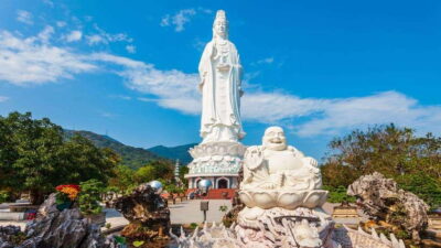 Da Nang: Golden Bridge, Lady Buddha, Marble Mt & Am Phu Cave - Linh Ung Pagoda and the Lady Buddha zone on Monkey Mountain