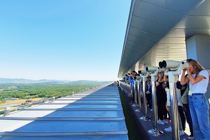 DMZ Tour w/ North Korea Experience Hall & Opt. Suspension Bridge - Stop 3: Dora Observatory—seeing division through telescopes
