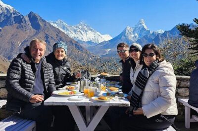Everest Base Camp Helicopter Tour landing at Everest View Hotel - The Kathmandu airport run and the first Everest-area flyover