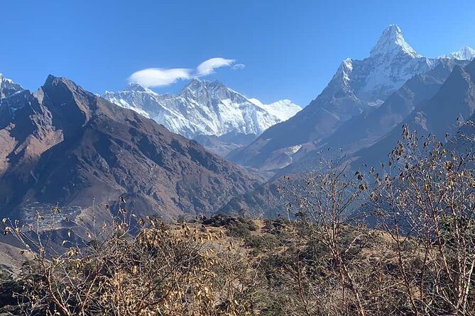 Everest Base Camp Helicopter Tour landing at Everest View Hotel - The return to Kathmandu: route changes based on fuel and visibility
