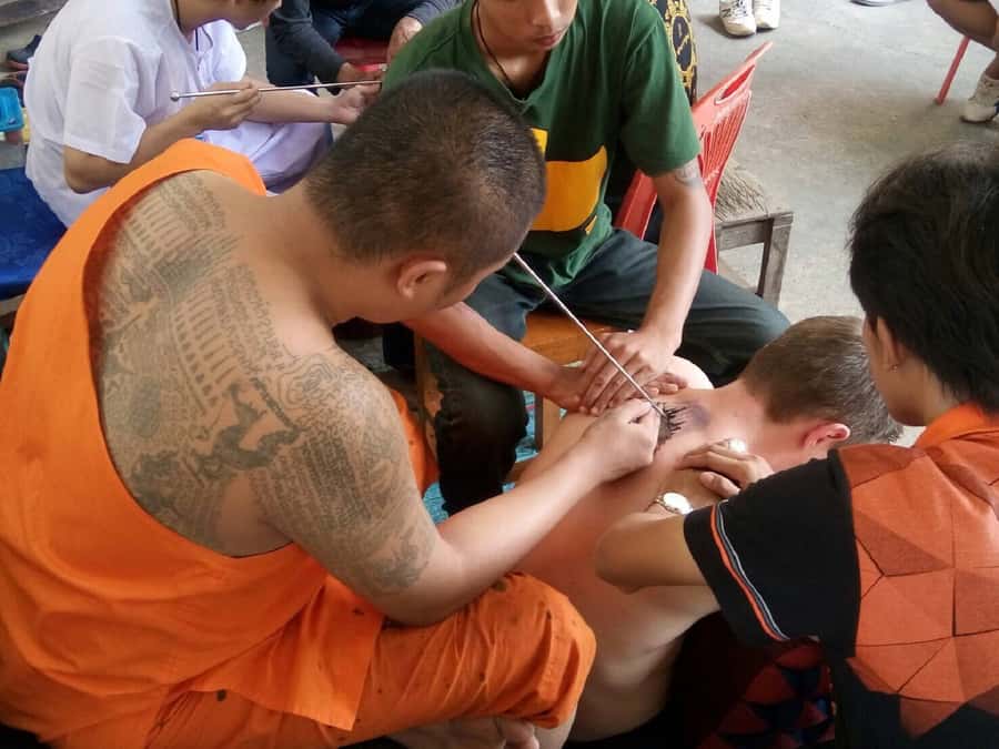 From Bangkok: Holy Tattoo Experience at Wat Bang Phra - What the tattoo feels like and how to plan your comfort