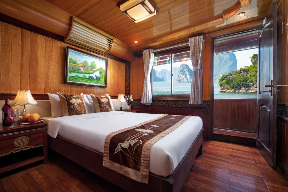 From Hanoi: Ha Long - Bai Tu Long Bay 2-Day 1-Night Cruise - Thien Canh Son Cave and Hon Co Island beach: the morning combo that works