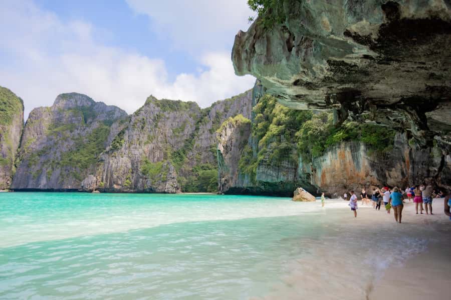 From Phi Phi Island: Maya Bay Sunset & Plankton by Speedboat - Maya Bay at sunset: why timing matters so much