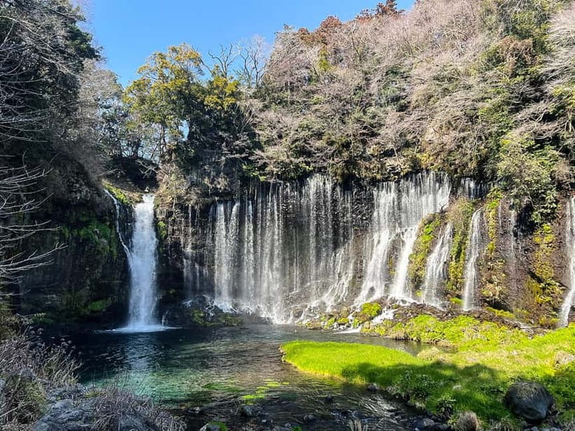From Tokyo: Must-Visit Mount Fuji Highlight Full-Day Tour - Shiraito Waterfall and Obuchi Sasaba: waterfalls, mist, and tea-field views