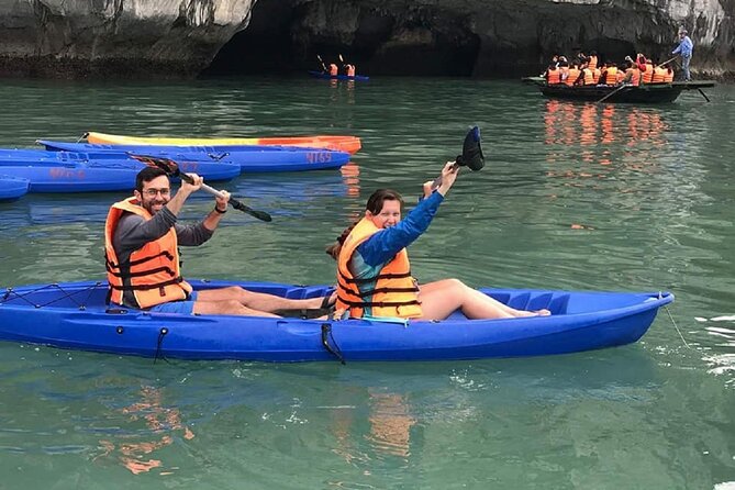 Ha Long Bay Cruise Day Tour - Cave, Kayaking, Swimming & Lunch - TiTop Island: swim first, then decide on the stairs