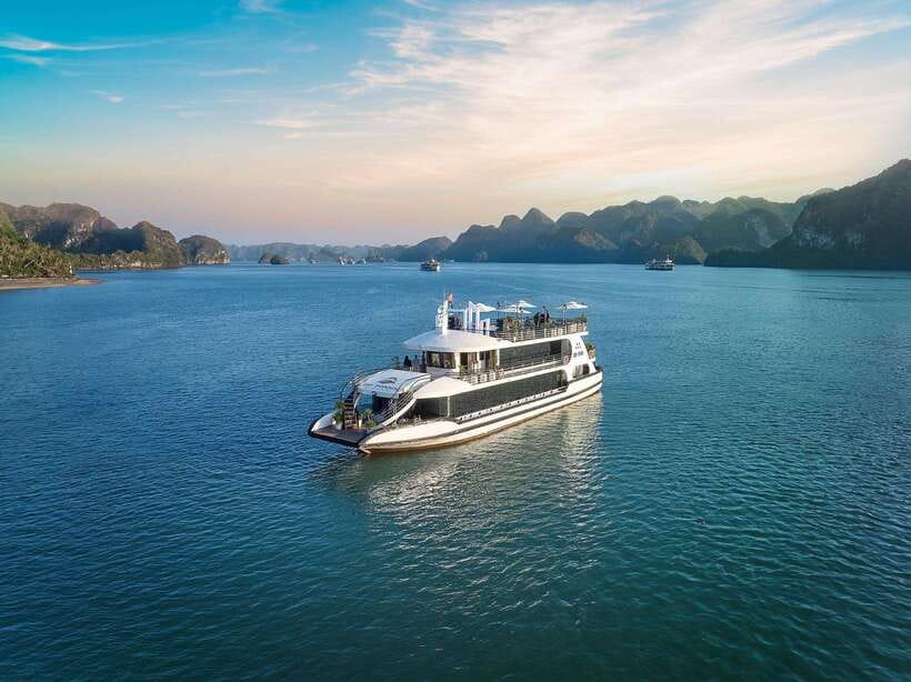 Halong Bay: Luxury Day Cruise with Buffet, Kayak, Swim - TiTop Island: Swim Break And A Peak Climb For Wide Bay Views
