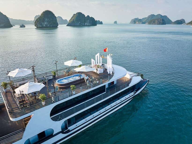 Halong Bay: Luxury Day Cruise with Buffet, Kayak, Swim - Luon Cave Kayaking Or Bamboo Boat: Lagoon Time And Monkey Sightings