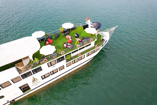Halong Milalux 5 Star Cruise 2d1n,All inclusive,transfer - A 5-star metal boat cabin you’ll want to live in