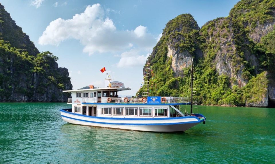 Hanoi: Halong Bay Day Trip with Titop Island, Cave, & Kayak - Sung Sot Cave: stairs, dramatic formations, and why it’s worth your effort