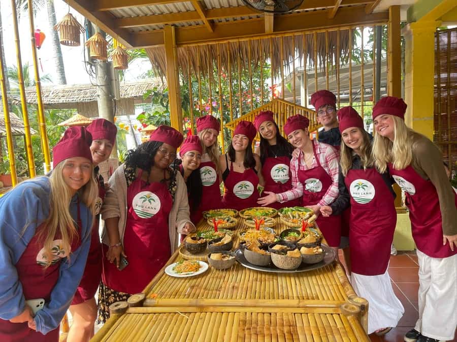 Hoi An: Basket Boat with Lantern-Making & Cooking Class Tour - Cam Thanh Coconut Village: Boats, Palm Leaves, and Local Life