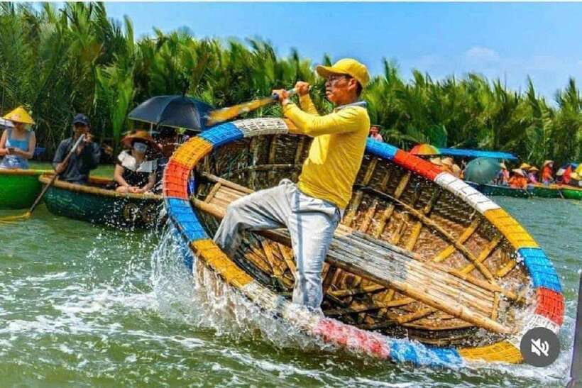Hoi An: Coconut Basket Boat Ride by Hangcoconut - The optional spinning boats: what’s included vs. what costs extra