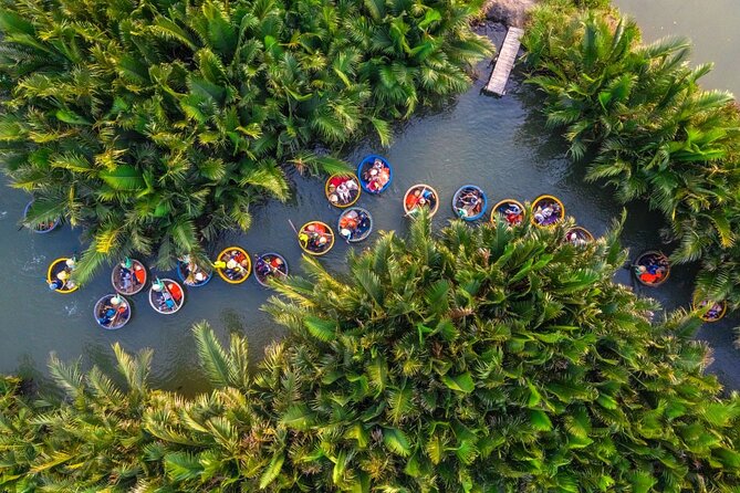 Hoi An: Coconut Basket Boat Ride in the Coconut Forest - The River Flow: Paddling, Crab Fishing, and Watching Net Fishing