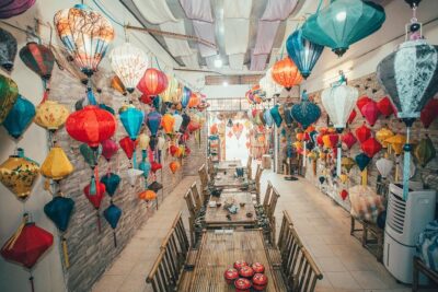 Hoi An Full Lantern Making Class- A special Foldable lantern - Getting started at the Hoi An Handicraft Tours workshop (Cam Pho)