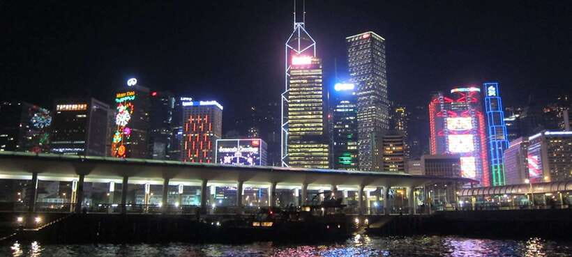 Hong Kong: Victoria Harbor Symphony Unlimited Drink Cruise - The Symphony of Lights Option: Laser Beams From the Water