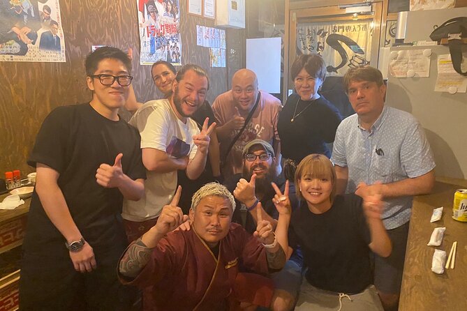 Hungry Osaka Street Food Tour:15 Tastings & 3 Drinks with a Local - The tasting menu: karaage, yakitori, takoyaki, udon, oden, kushikatsu, and dessert