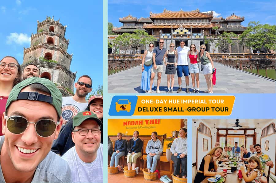 Imperial City, Hue: Day Tour from Hoi An and Da Nang - Pickup, group size, and a comfortable van day