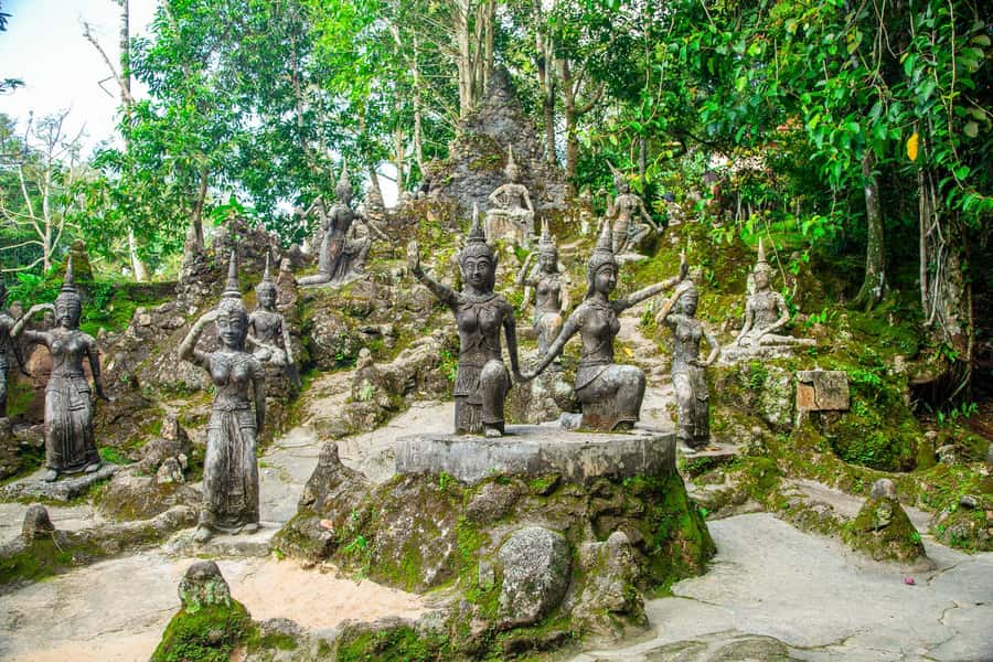 Koh Samui: Elephant Sanctuary and Jungle Tour with Lunch - Secret Buddha Garden: the quiet, artsy walk break