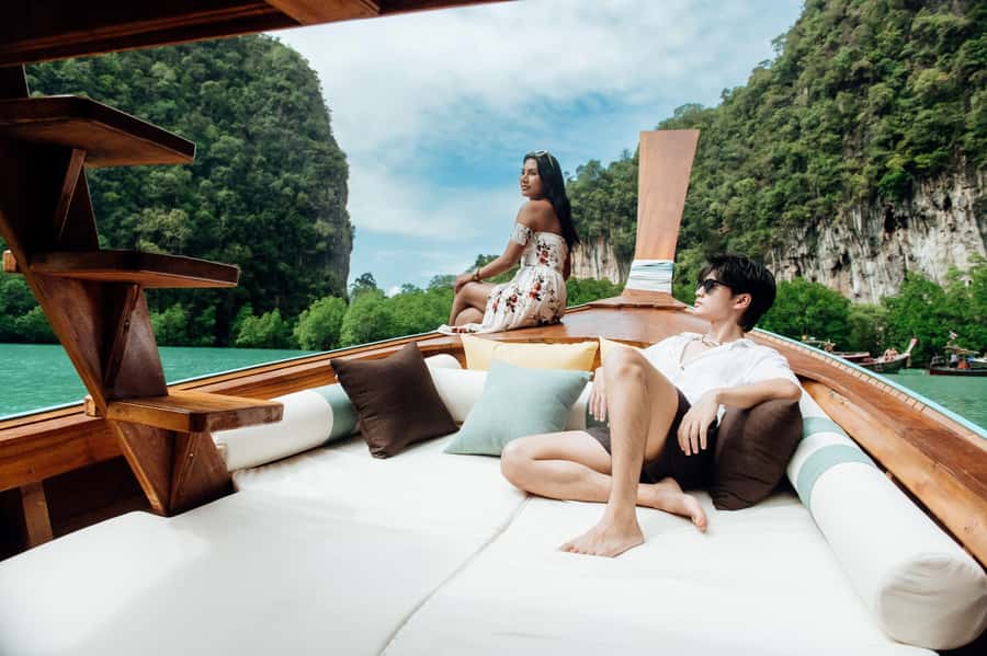 Krabi: Private Luxury Longtail Boat Island Hopping Tour - Hong Island half day: Hong Lagoon and Lao Lading time