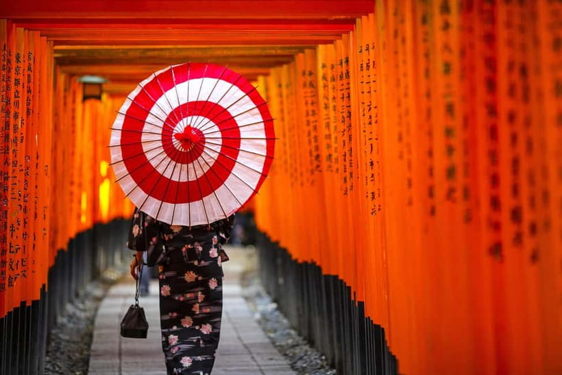 Kyoto/Osaka: Nara, Fushimi Inari Taisha, Arashiyama Bus Tour - Togetsukyo Bridge, Kimono Forest, and the Arashiyama footbath reset