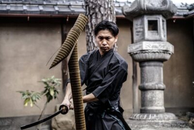 Kyoto Samurai Experience - Kimono try-on: the class officially starts here