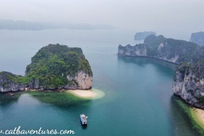 Lan Ha - Ha Long Bay - Dau Be island 2D/1N from Cat Ba in less touristy areas. - Day 2: Tien Ong Cave, Cong Tau Lagoon, and Dau Be Island