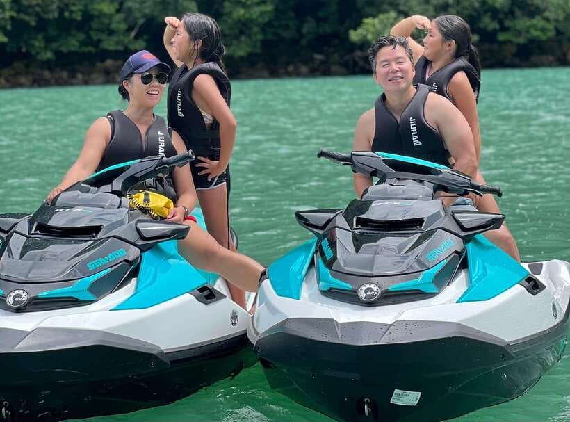 Langkawi Jet Ski Tour Dayang Bunting Free Drone Video - The Route Between Islands: Limestone Coastline, Mangroves, and Fjord-Like Views