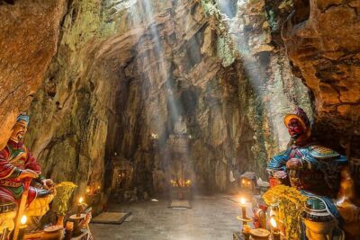 Marble Mountains - Am Phu Cave - Monkey Mountain Sunset tour - Lady Buddha on Monkey Mountain: peace, bonsai, and a breather