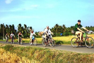 Mekong Delta 2-Day Tour: Floating Markets, Biking, Amazing Tour - Day 1 in Ben Tre and Tien Giang: boats, fruit orchards, and a major pagoda