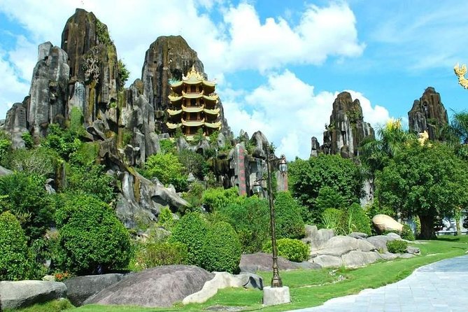 Morning Small group to Marble Mountains - Am Phu Cave - Monkey Mountain - Monkey Mountain and Linh Ung Lady Buddha: photos with context