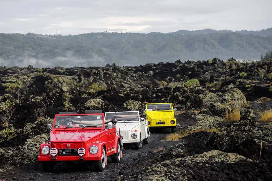Mount Batur: Private Volkswagen Volcano Safari - The drive to Mount Batur: rice terraces, villages, and that morning chill
