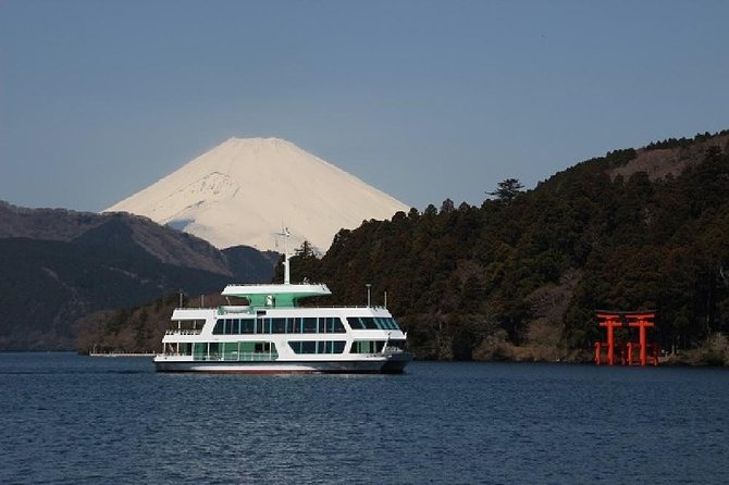 Mt Fuji & Hakone Cruise, Drum Show Bus 1 Day from Tokyo - Mt. Fuji 5th Station: the spiritual midpoint with torii and souvenirs