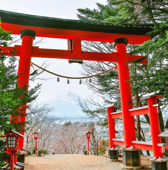Mt. Fuji Heritage Tour: Traditional Villages, Lakes & Shrine - Arakurayama Sengen Park: stairs, shrine vibes, and the five-story pagoda shot