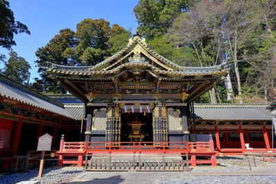 Nikko: Kegon Falls, Lake Chuzenji & Toshogu Temple - Shinkyo Bridge: the red gateway you see before the big shrine
