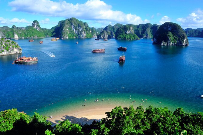 Orchid Cruises Halong Bay 2Day/1Night on 5 Star - Day 2 at 6:00am: Tai Chi on the sundeck, then Halong Bay