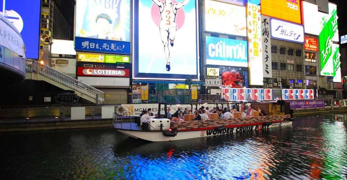 Osaka: Dotonbori District River Cruise with Drink Discount - Glico Man and Kani Douraku: The Photo Stops That Matter