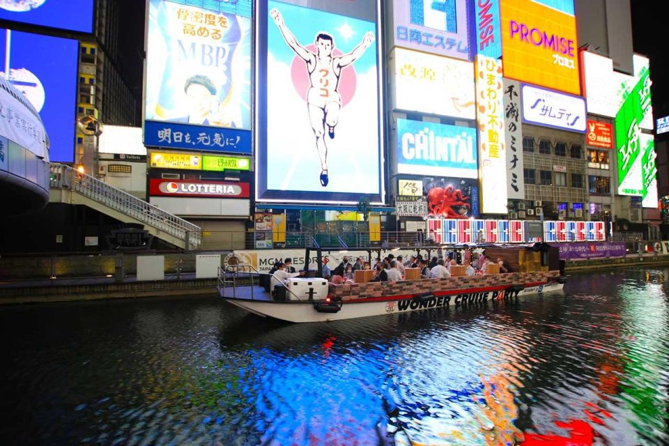 Osaka: Dotonbori District River Cruise with Drink Discount - The Route: Seeing Main Store Signs Without Walking the Crowds